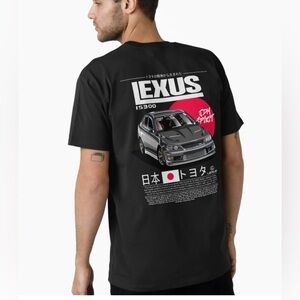 Japanese Culture Lexus IS300 JDM Altezza Graphic Car Design Black Shirt Large